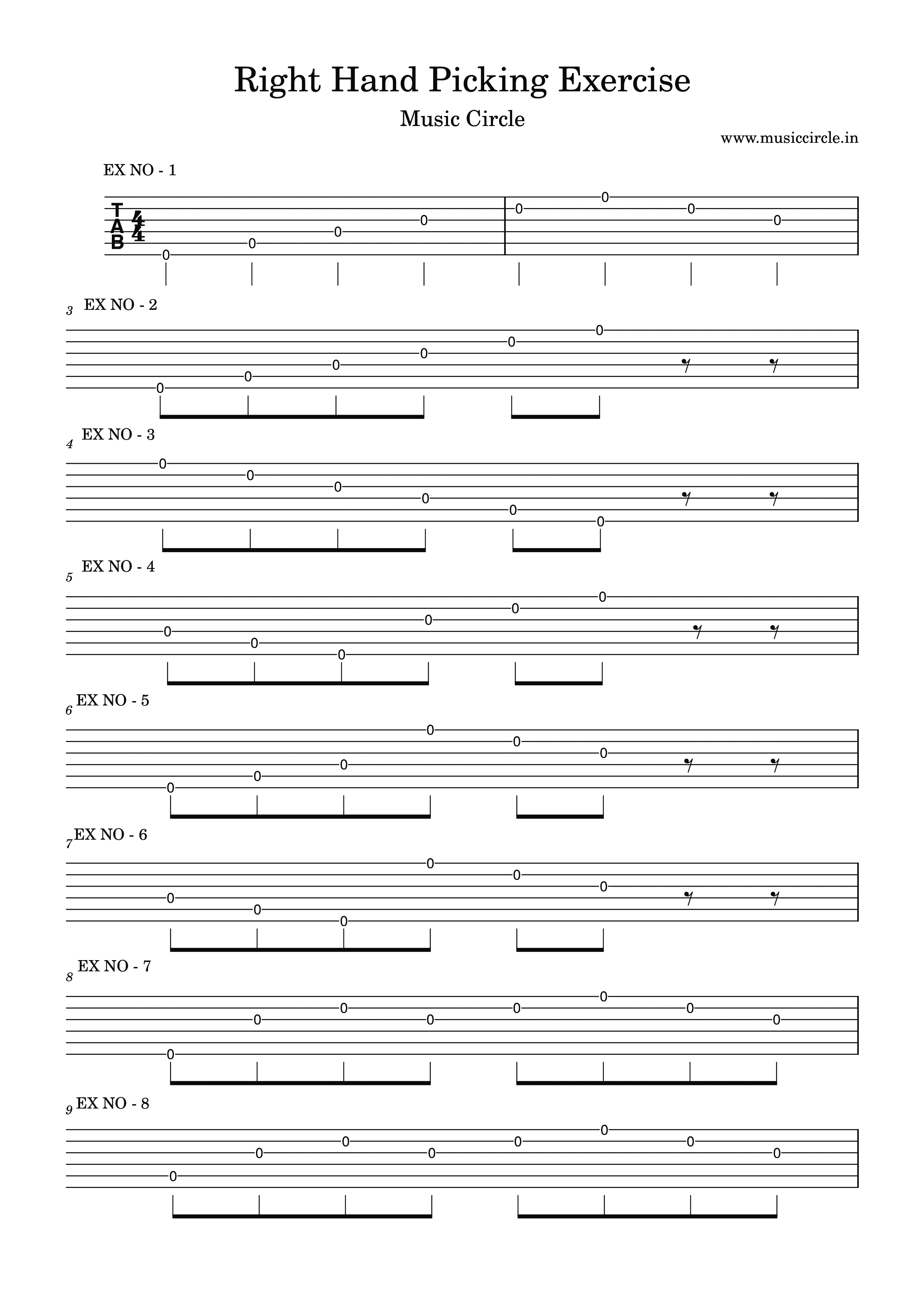 Right Hand Picking Exercise1